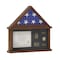 Flash Furniture Quincy Flag and Certificate Display Case, Solid Pine Wood, Fits 9x5 Folded Burial Flag, Dark Brown HMHD-22M192Y-RSTBRN-GG - alternate 1